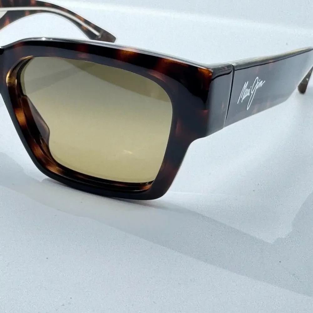 Maui Jim Sunglasses Kenui STG-SG MJ642-10 Dark Havana Frame Polarized 53mm